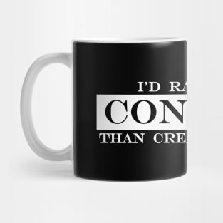 i'd rather be content than create content Mug